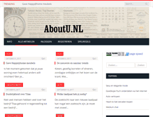 Tablet Screenshot of aboutu.nl